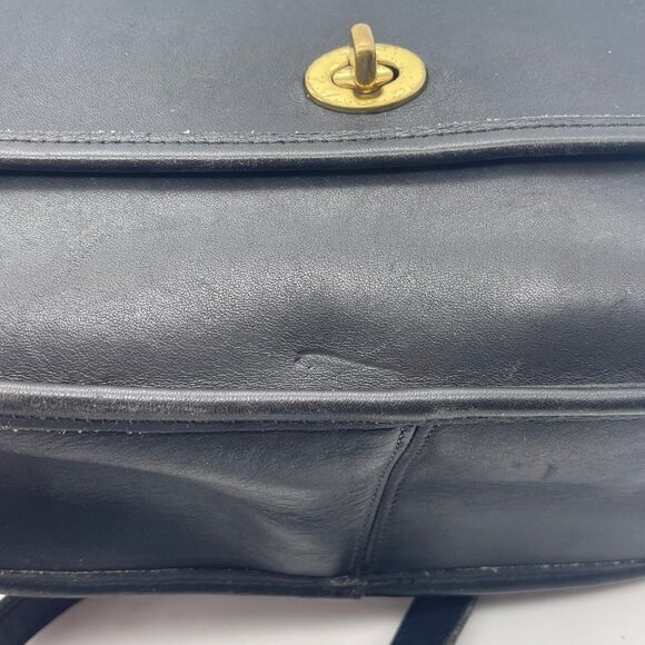 Vintage Coach Women’s Black Bag City F5M-9790 USA Crossbody Shoulder Turn Lock - Picture 8 of 16
